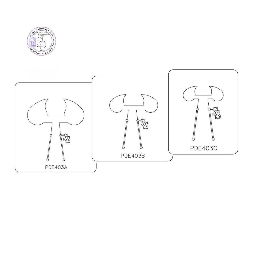 PANCAKE DIE PDE403 EARRINGS TEARDROP